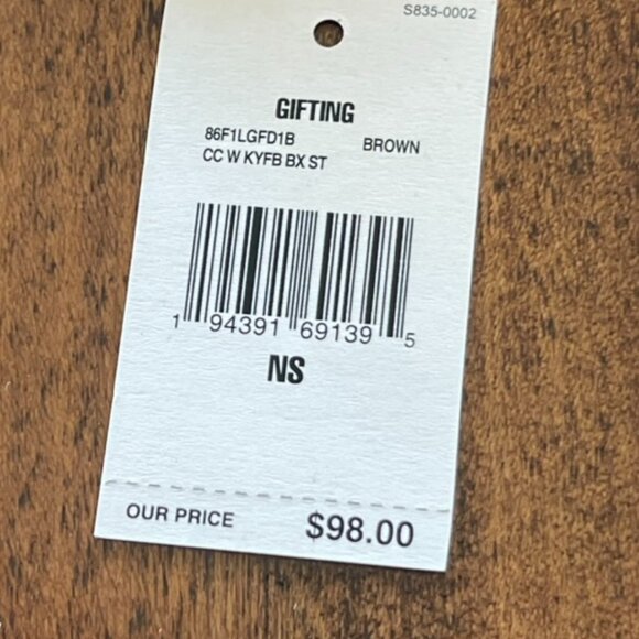 Michael Kors | Men's Leather Monogram Card Holder Wallet with Keychain Holder - Picture 6 of 6